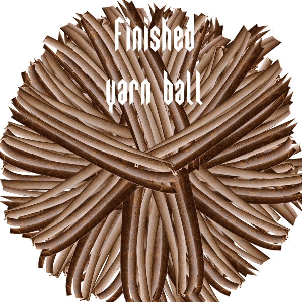 Creation of Yarn with Mouse: Step 7